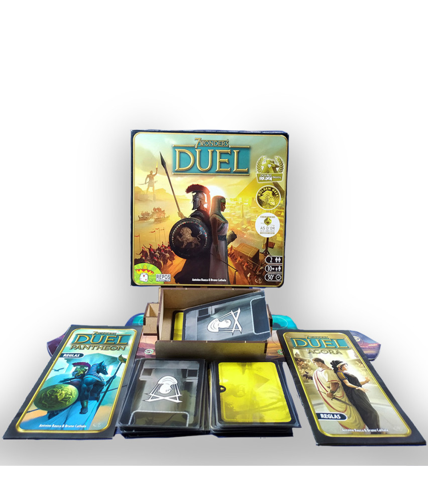 Box Insert for 7 WONDERS DUEL (Base game + Agora exp + Pantheon exp)
