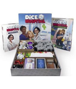Box Insert for DICE HOSPITAL (Base game + Community Care expansion + Deluxe expansion)