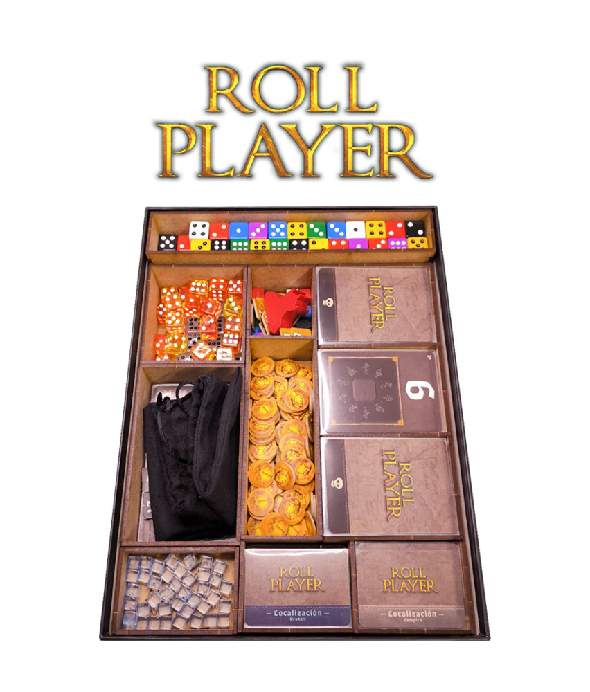 Box Insert for ROLL PLAYER (Base Game + Expansion or Expansion)