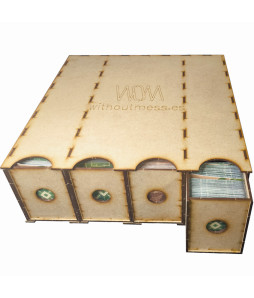 WOM Accessories: Card Storage Box with Drawers (Horizontal)