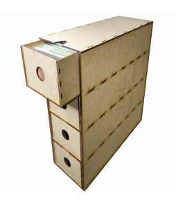 WOM Accessories: Card Storage Box with Drawers (Vertical)