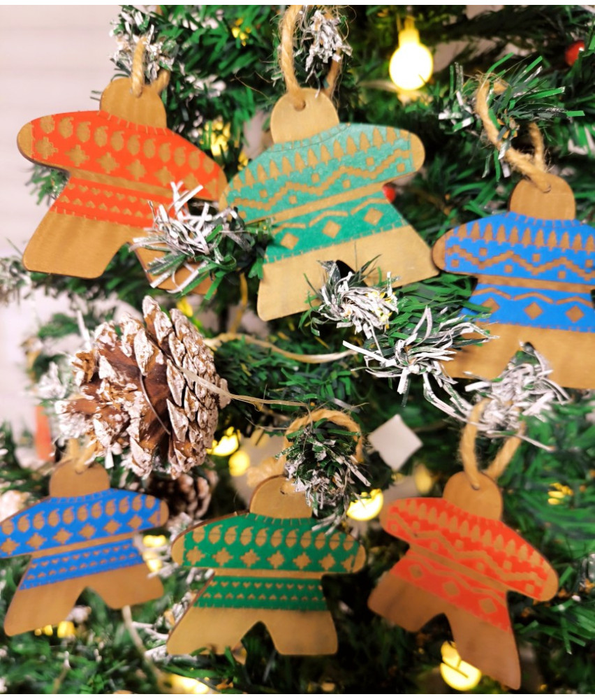Christmas Meeples Ugly Sweater