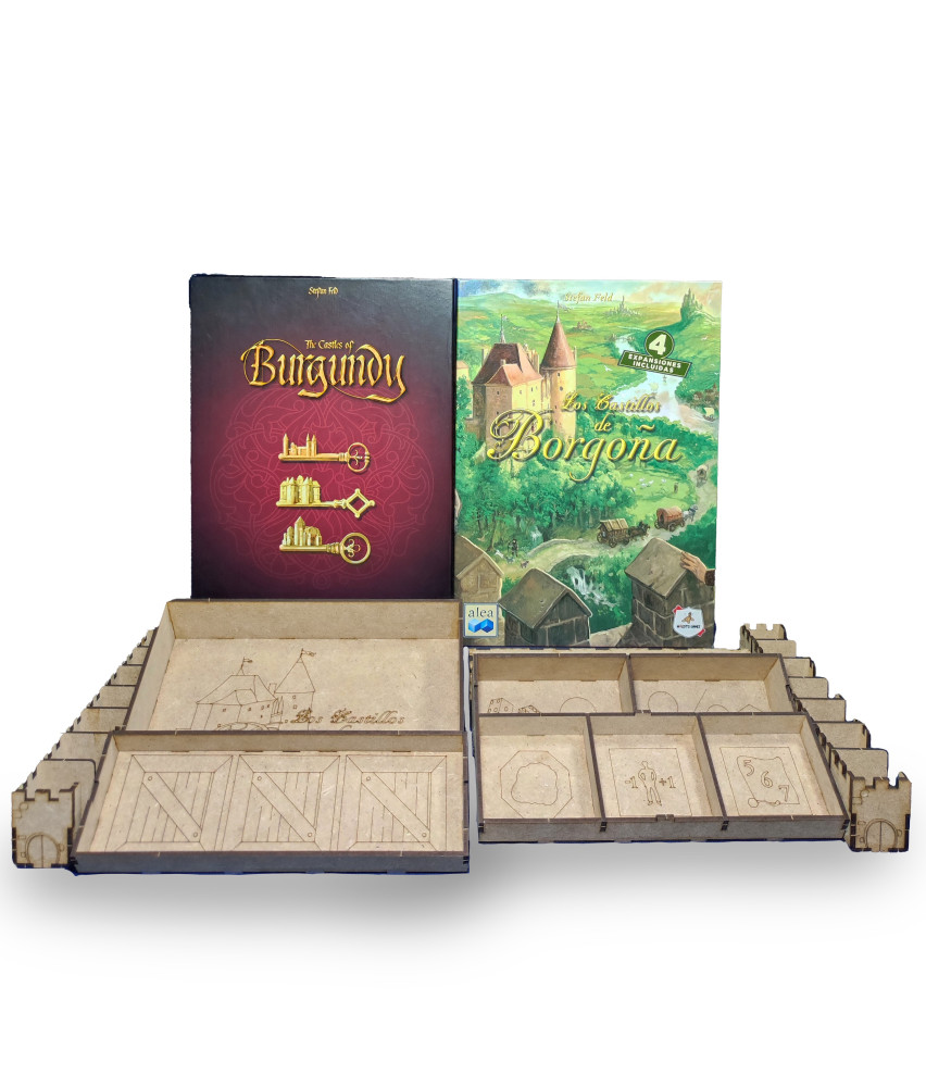 Box Insert for THE CASTLES OF BURGUNDY (Maldito Games Edition or 20th anniversary Edition)