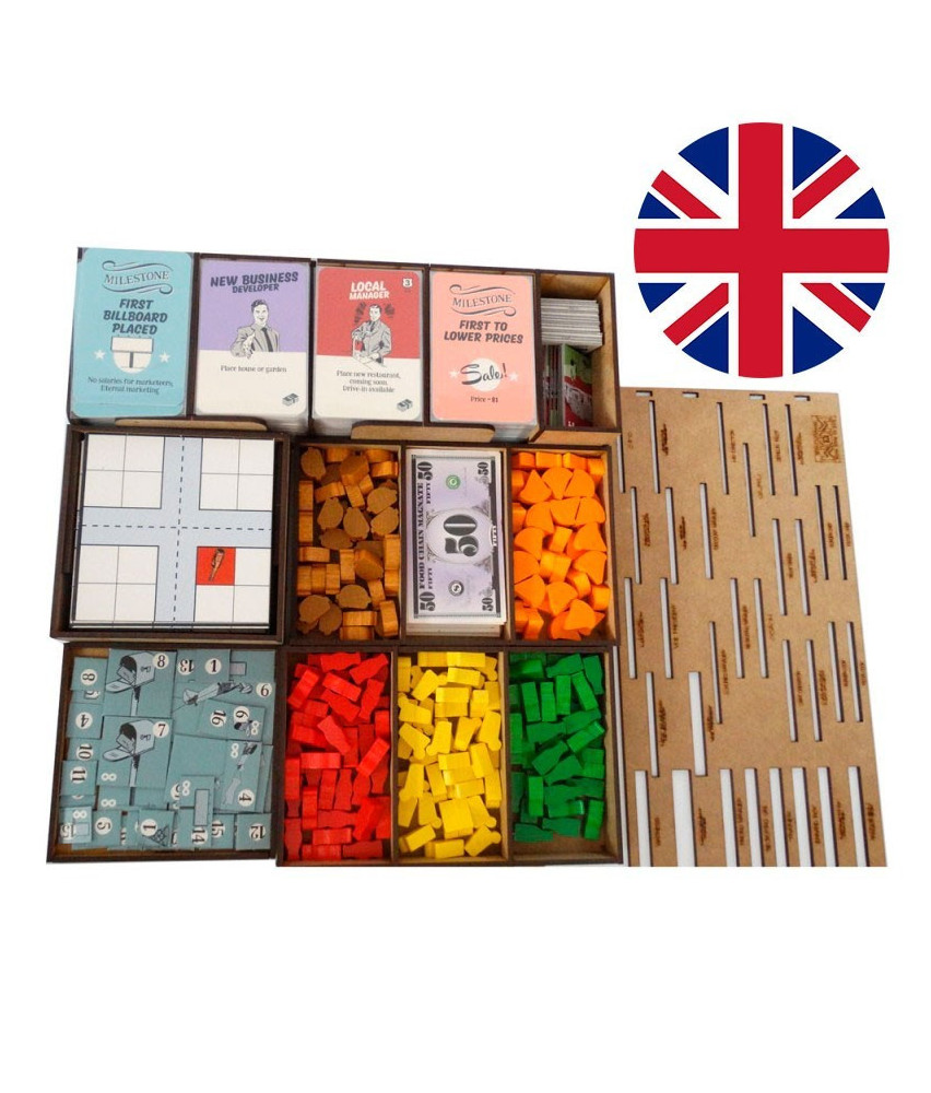 Box Insert for Food Chain Magnate base (English)