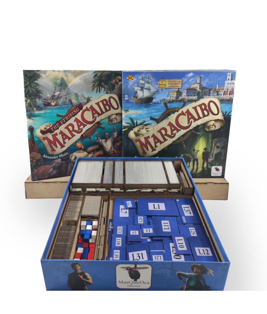 Box Insert for MARACAIBO (Base game + The Uprising expansion)